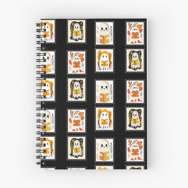 Item preview, Whimsical Ghost Reading Cute and Spooky Stamp Bundle designed and sold by GolDreamShop.