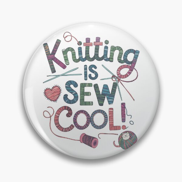 Item preview, Knitting is Sew Cool  designed and sold by skiprender.