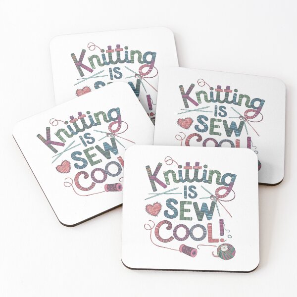 Item preview, Knitting is Sew Cool  designed and sold by skiprender.