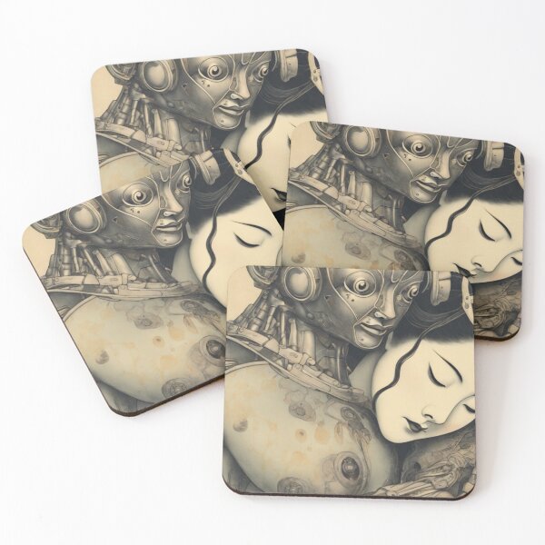 Item preview, Robot Shunga Erotic Art Imitation | #9 designed and sold by NickWhittleArt.