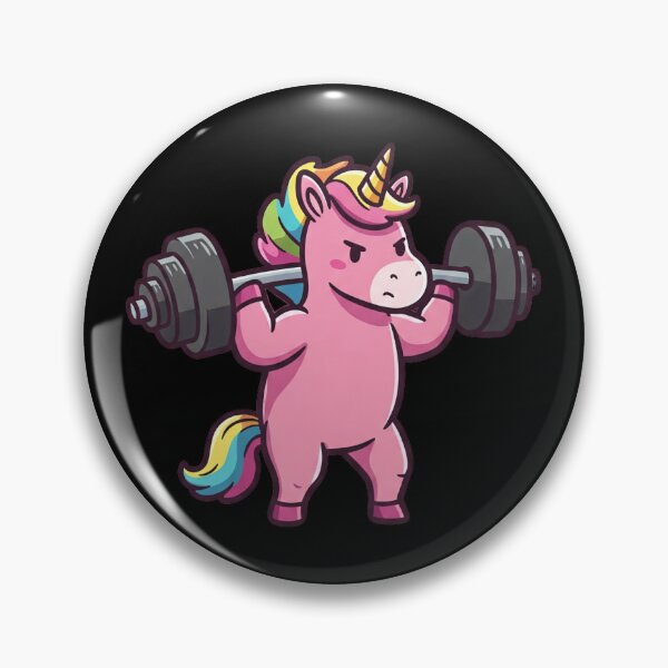 Item preview, Unicorn Weightlifting: Magical Muscles designed and sold by Tw1nsAIArt.