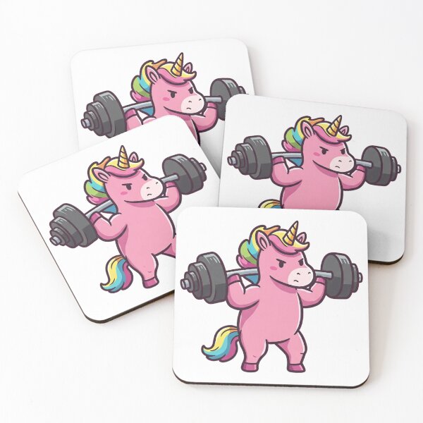 Item preview, Unicorn Weightlifting: Magical Muscles designed and sold by Tw1nsAIArt.