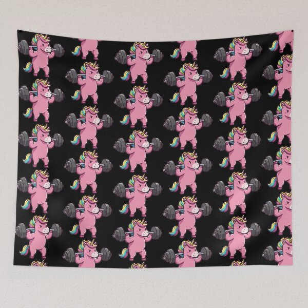 Item preview, Unicorn Weightlifting: Magical Muscles designed and sold by Tw1nsAIArt.