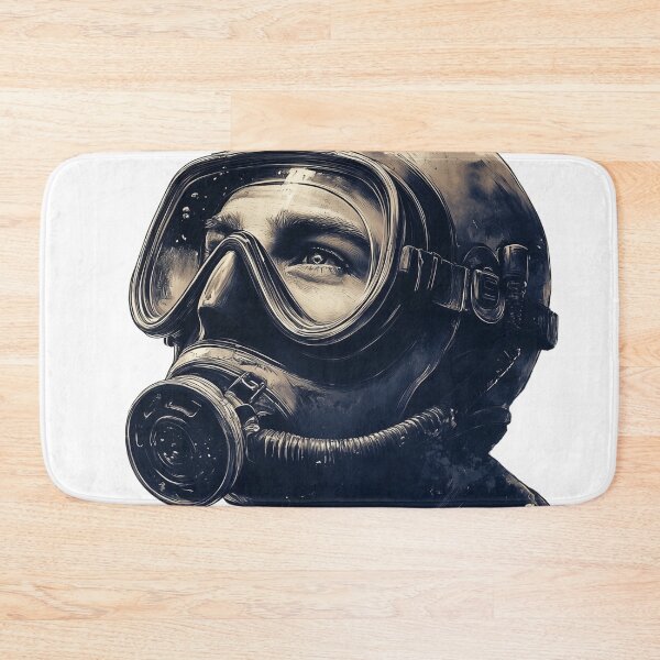 Item preview, Diving is my life – Retro diving helmet design designed and sold by inksavvystudio.