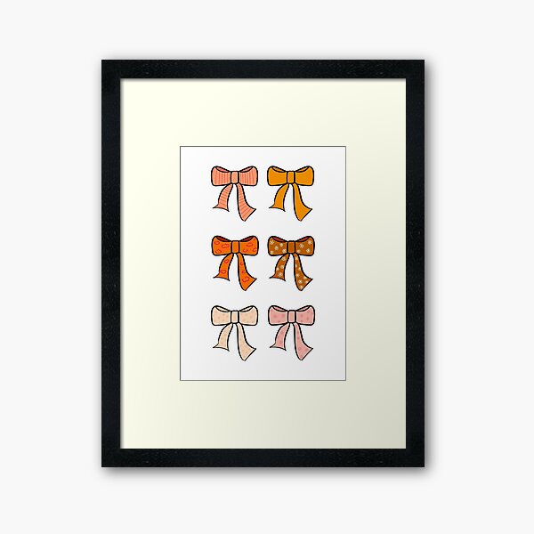 Aperçu de l'œuvre Noeuds à motifs orange créée et vendue par doctorgifts.
