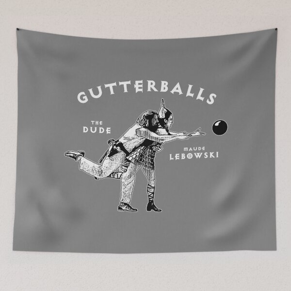 Item preview, GUTTERBALLS. THE DUDE. MAUDE LEBOWSKI. WHITE TEXT EDT. designed and sold by 5hertz.
