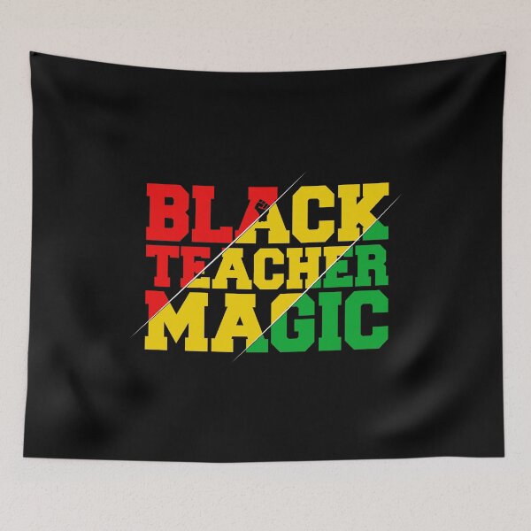 Item preview, Black Teacher Magic Afro Flag  - Black History Month  designed and sold by Smix Pixels.