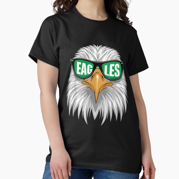 Item preview, Cool Face Eagles With Sunglasses Vintage Eagles Flying Bird designed and sold by FunnyHumorTees.