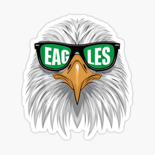 Item preview, Cool Face Eagles With Sunglasses Vintage Eagles Flying Bird designed and sold by FunnyHumorTees.
