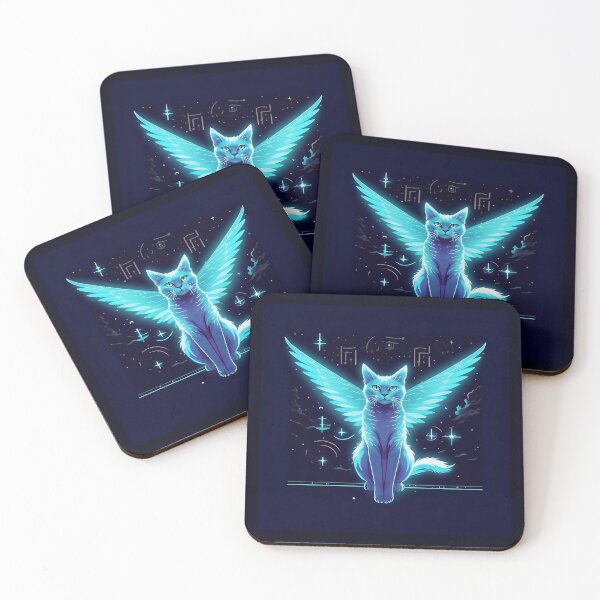 Item preview, Copie de Cat Angel flying in the starry sky. designed and sold by Natalia-Vlad.