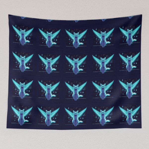 Item preview, Copie de Cat Angel flying in the starry sky. designed and sold by Natalia-Vlad.