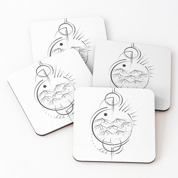 Item preview, Mountains with sun designed and sold by vision-line.