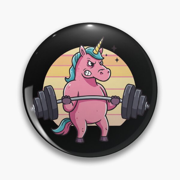 Item preview, Unicorn Weightlifting designed and sold by Tw1nsAIArt.