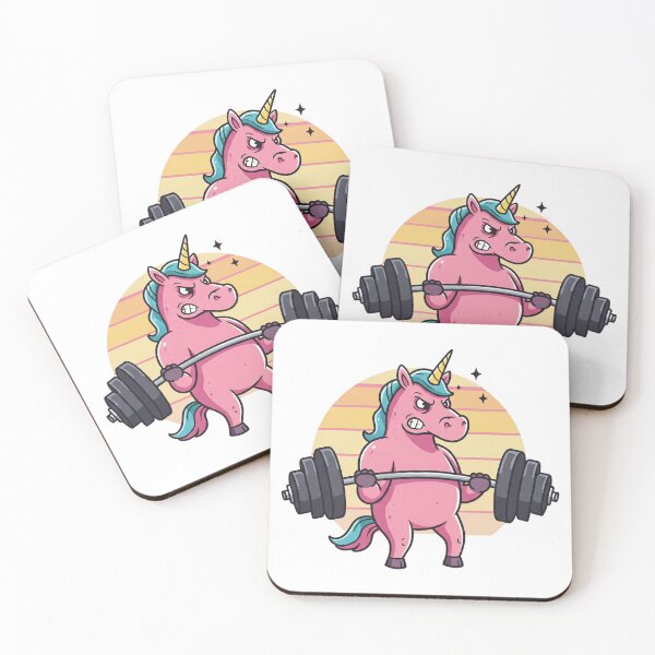 Item preview, Unicorn Weightlifting designed and sold by Tw1nsAIArt.