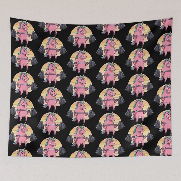 Item preview, Unicorn Weightlifting designed and sold by Tw1nsAIArt.
