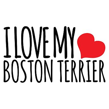 Artwork thumbnail, I LOVE MY BOSTON TERRIER by K9ish
