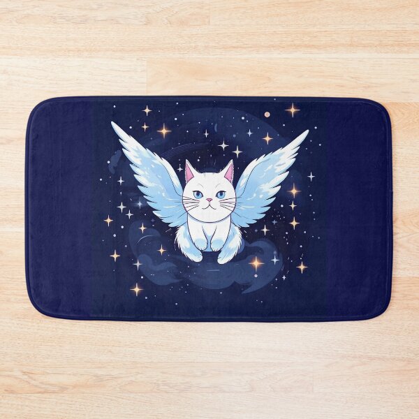Item preview, Cat Angel flying in the starry sky. designed and sold by Natalia-Vlad.
