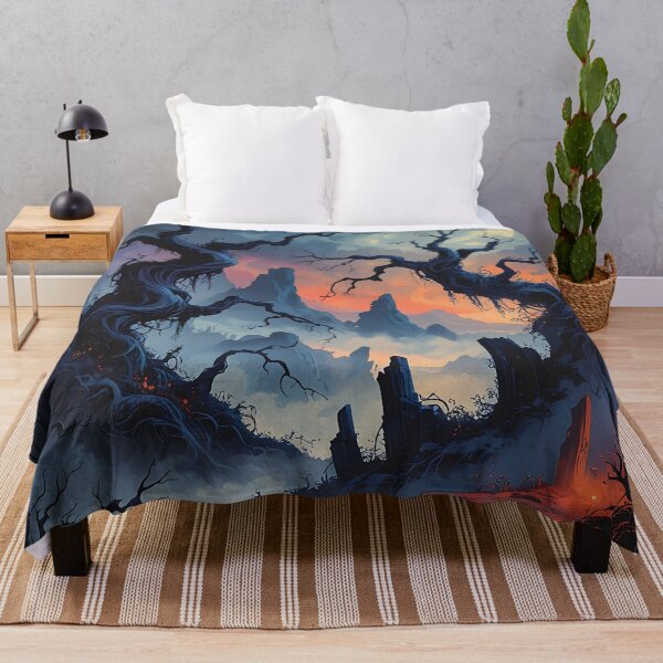 Item preview, Aesthetic dark Fantasy landscape designed and sold by Darkifun.