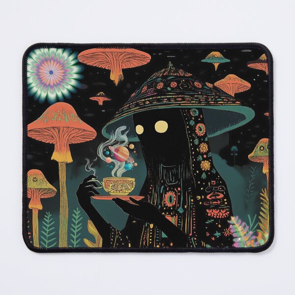Item preview, Trippy Hippie Magic Mushroom Psychedelic Tea Party designed and sold by Perfect Alchemy.