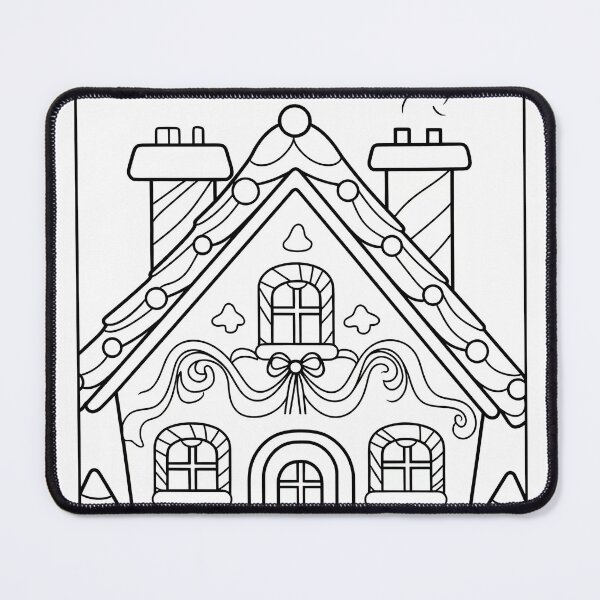 Item preview, Magical Cake House #2 Coloring Page Pattern designed and sold by DavidColoring.