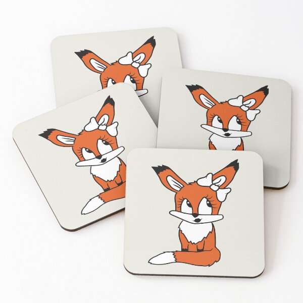Item preview, Fox Female Girl Pretty Bow Woman Beautiful Cute designed and sold by shirt-o-mat.