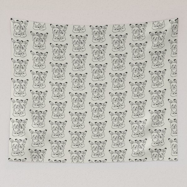 Item preview, 2 Foxes Couple In Love Two Friends Love Team Cute designed and sold by shirt-o-mat.