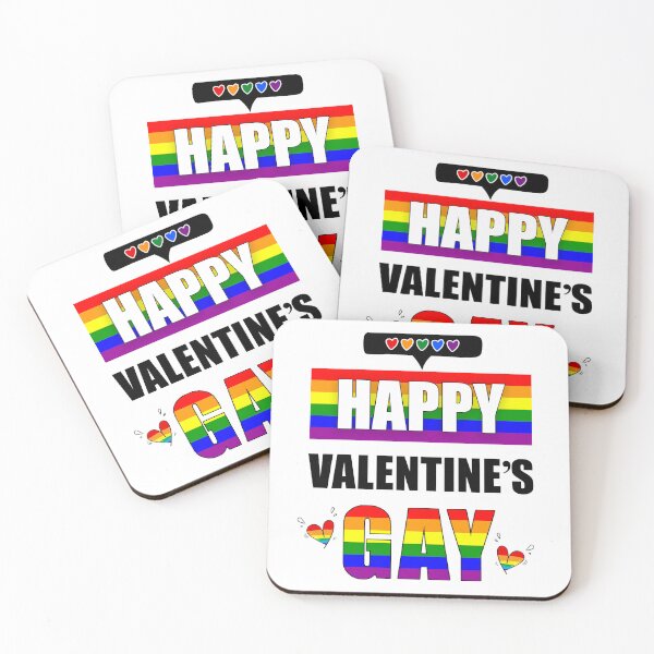 Item preview, Happy Valentine's GAY Funny LGBTQ designed and sold by SalonOfArt.