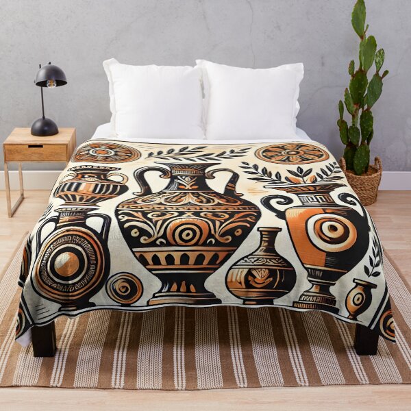 Item preview, Vintage-Inspired Ornamental Vase Print – Decorative Pottery Wall Art for Bohemian and Classic Home Decor designed and sold by DrawHandArt.