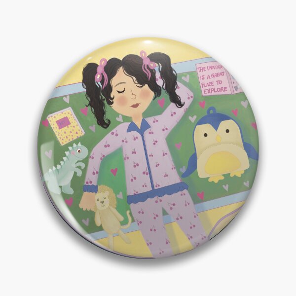 Item preview, Children's Illustration: Girl in a Blanket Floating in Space designed and sold by Syana-Chiriboga.