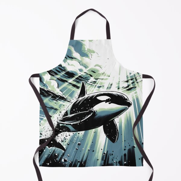 Item preview, Orca and sun Rays, Ai Generated Art designed and sold by ACC .