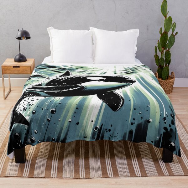 Item preview, Orca and sun Rays, Ai Generated Art designed and sold by ACC .