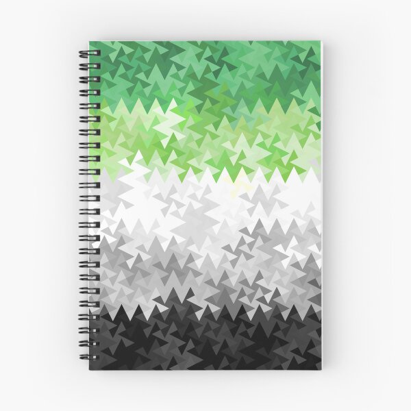 Item preview, Trippy Geometric Aromantic Pride Flag designed and sold by Chaos Queery.