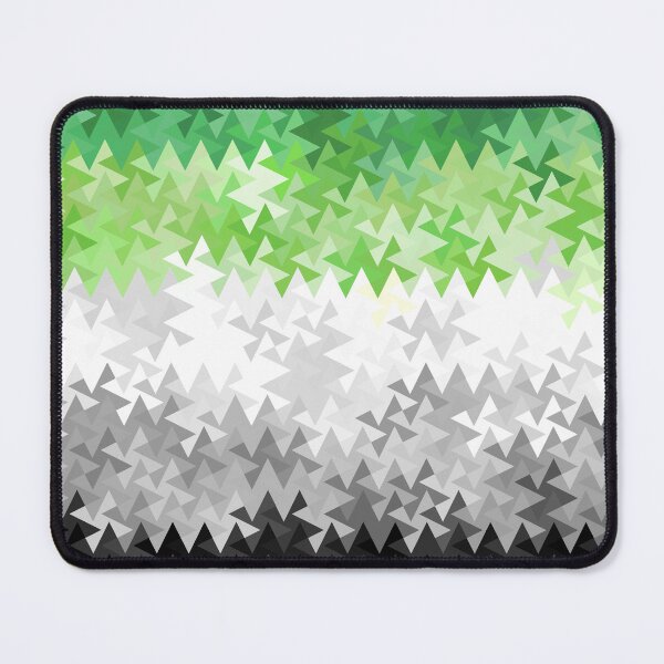 Item preview, Trippy Geometric Aromantic Pride Flag designed and sold by Chaos Queery.