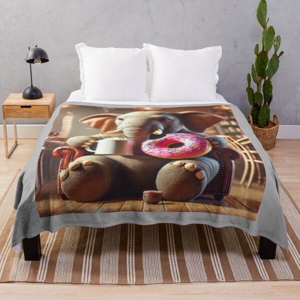 Artikelvorschau, Elefanten-Kaffee-Donut-Pause entworfen und verkauft von BackgroundND.