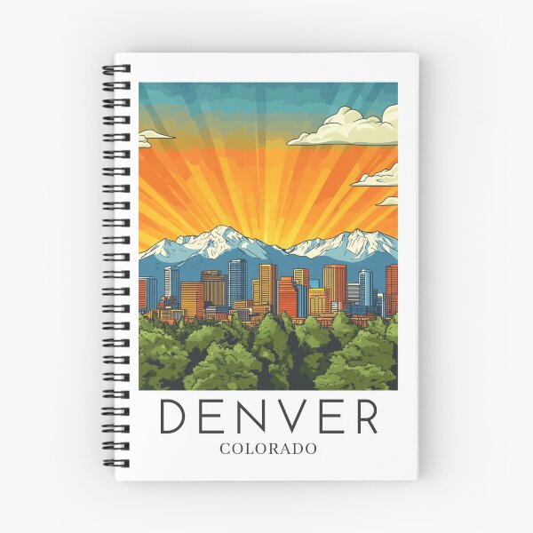 Item preview, A Pop Art Travel Print of Denver - Colorado - US  designed and sold by StudioRedKoala.