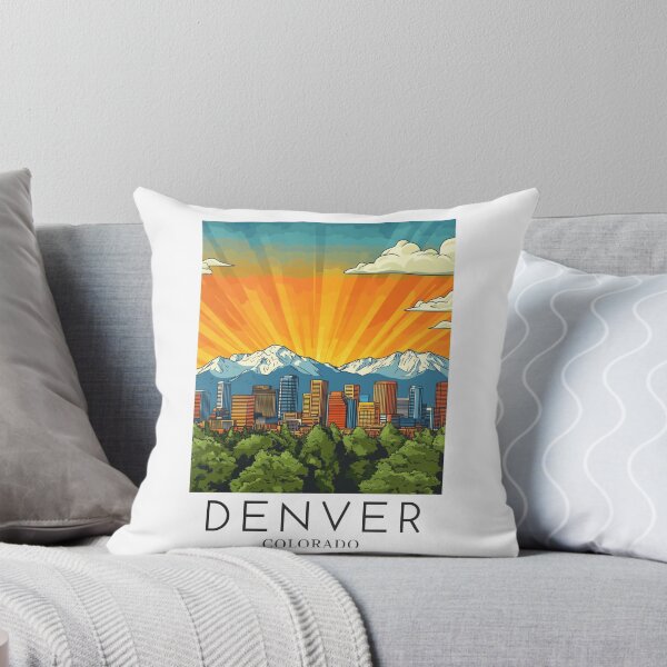 Item preview, A Pop Art Travel Print of Denver - Colorado - US  designed and sold by StudioRedKoala.