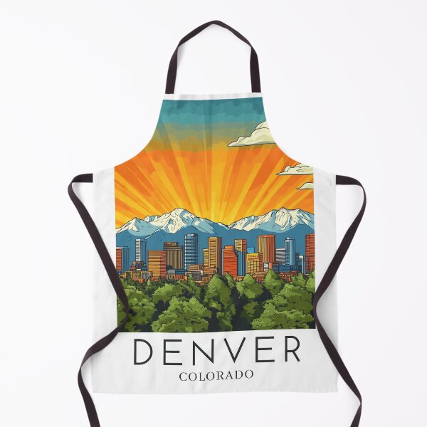 Item preview, A Pop Art Travel Print of Denver - Colorado - US designed and sold by StudioRedKoala.