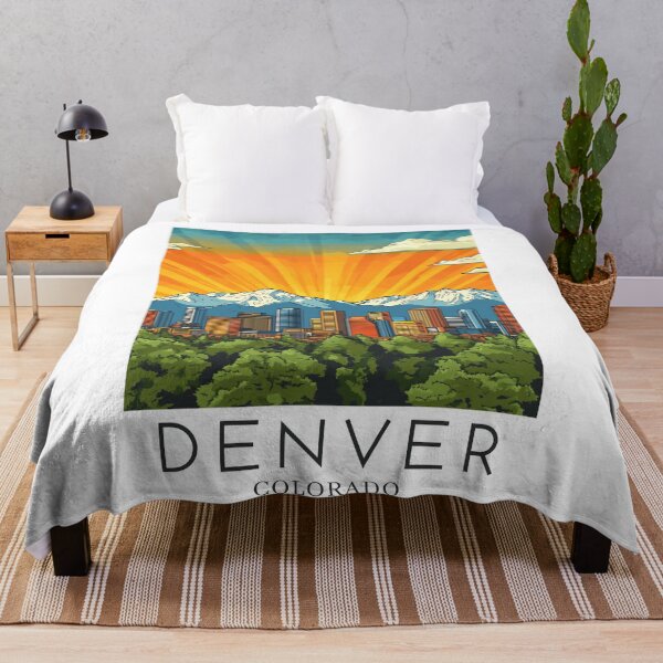 Item preview, A Pop Art Travel Print of Denver - Colorado - US designed and sold by StudioRedKoala.