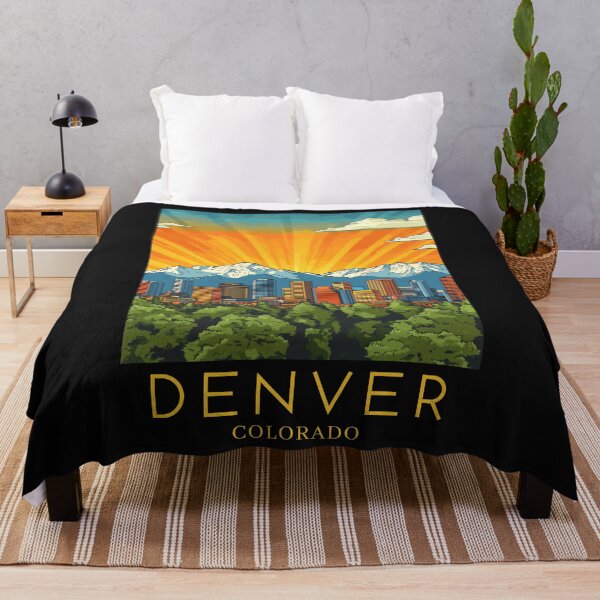 Item preview, A Pop Art Travel Print of Denver - Colorado - US designed and sold by StudioRedKoala.