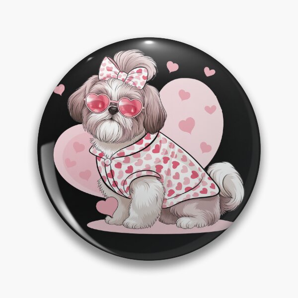 Item preview, Shih Tzu Valentine's Day Hearts Dog Mom Cute Shihtzu designed and sold by tamdevo1.