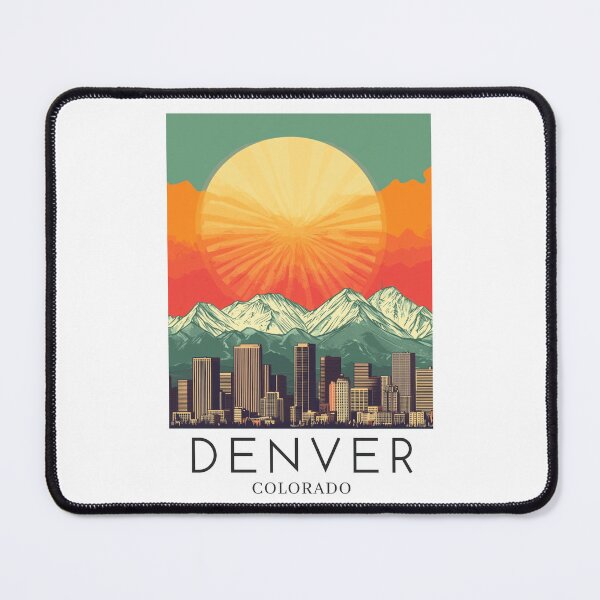 Item preview, A Pop Art Travel Print of Denver - Colorado - US designed and sold by StudioRedKoala.