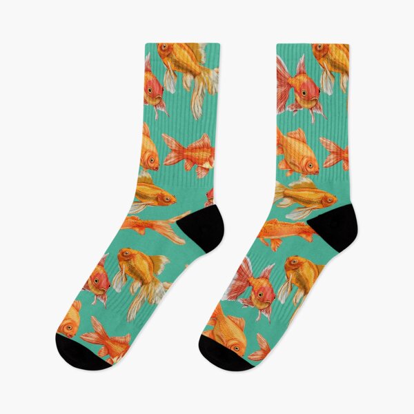 Item preview, School of Goldfish Koi – Colorful Pond Art  designed and sold by Phat Dog Designs .