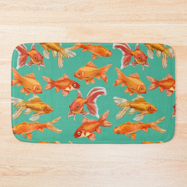 Item preview, School of Goldfish Koi – Colorful Pond Art  designed and sold by Phat Dog Designs .