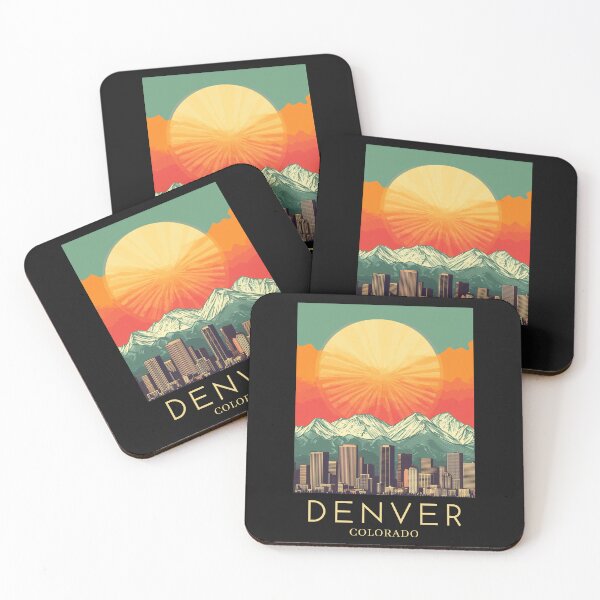 Artikelvorschau, Ein Pop-Art-Reisedruck von Denver – Colorado – USA entworfen und verkauft von StudioRedKoala.