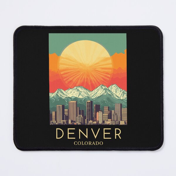 Item preview, A Pop Art Travel Print of Denver - Colorado - US designed and sold by StudioRedKoala.
