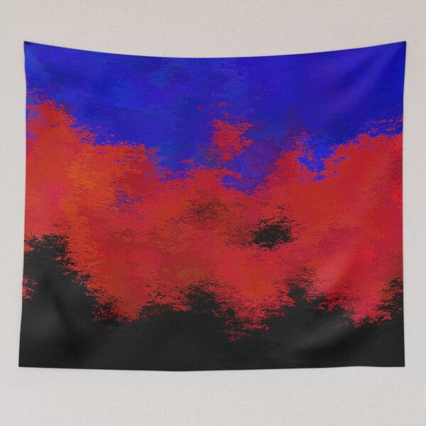 Item preview, Groovy Grungy Abstract Polyamory Pride Flag designed and sold by Chaos Queery.