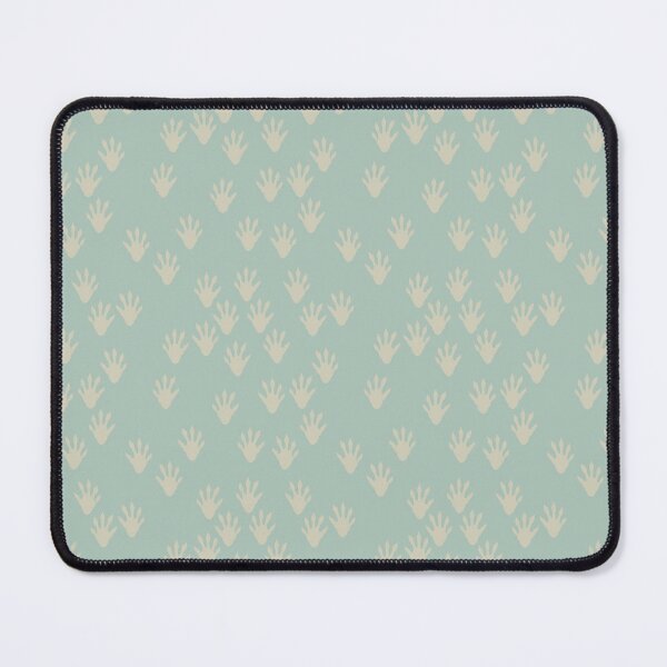 Item preview, Raccoon tracks on teal background designed and sold by aysegulkacar.