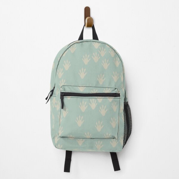 Item preview, Raccoon tracks on teal background designed and sold by aysegulkacar.