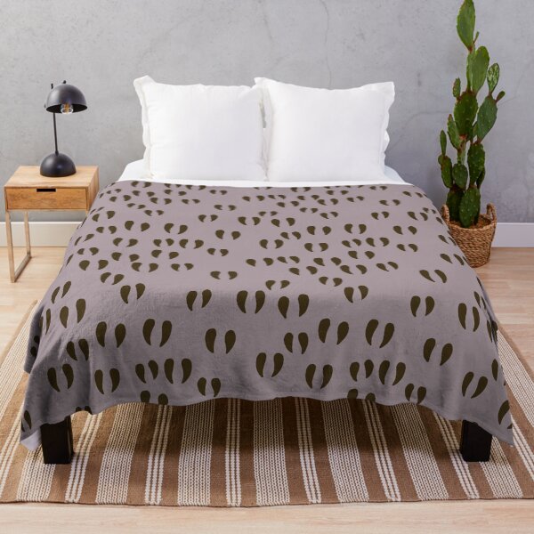 Item preview, Whitetail deer tracks on a thistle purple background designed and sold by aysegulkacar.