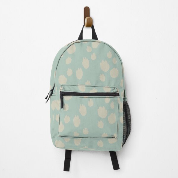 Item preview, Cottontail rabbit tracks on teal background designed and sold by aysegulkacar.